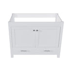 42" Bathroom Vanity Base With Doors And Drawer - White