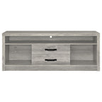 Burke 3-piece 59-inch TV Entertainment Center Grey Driftwood