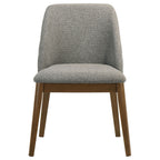 Franklin Upholstered Dining Side Chair Grey (Set of 2)