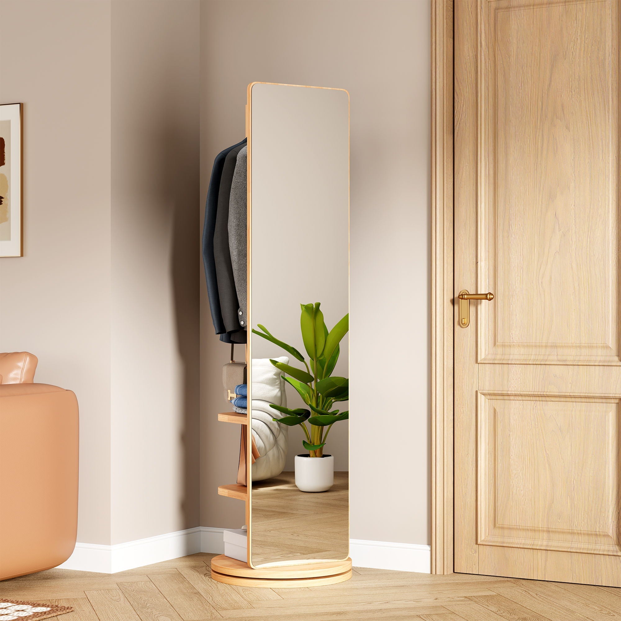 3 In 1 Multifunctional Full Length Clothing Mirror