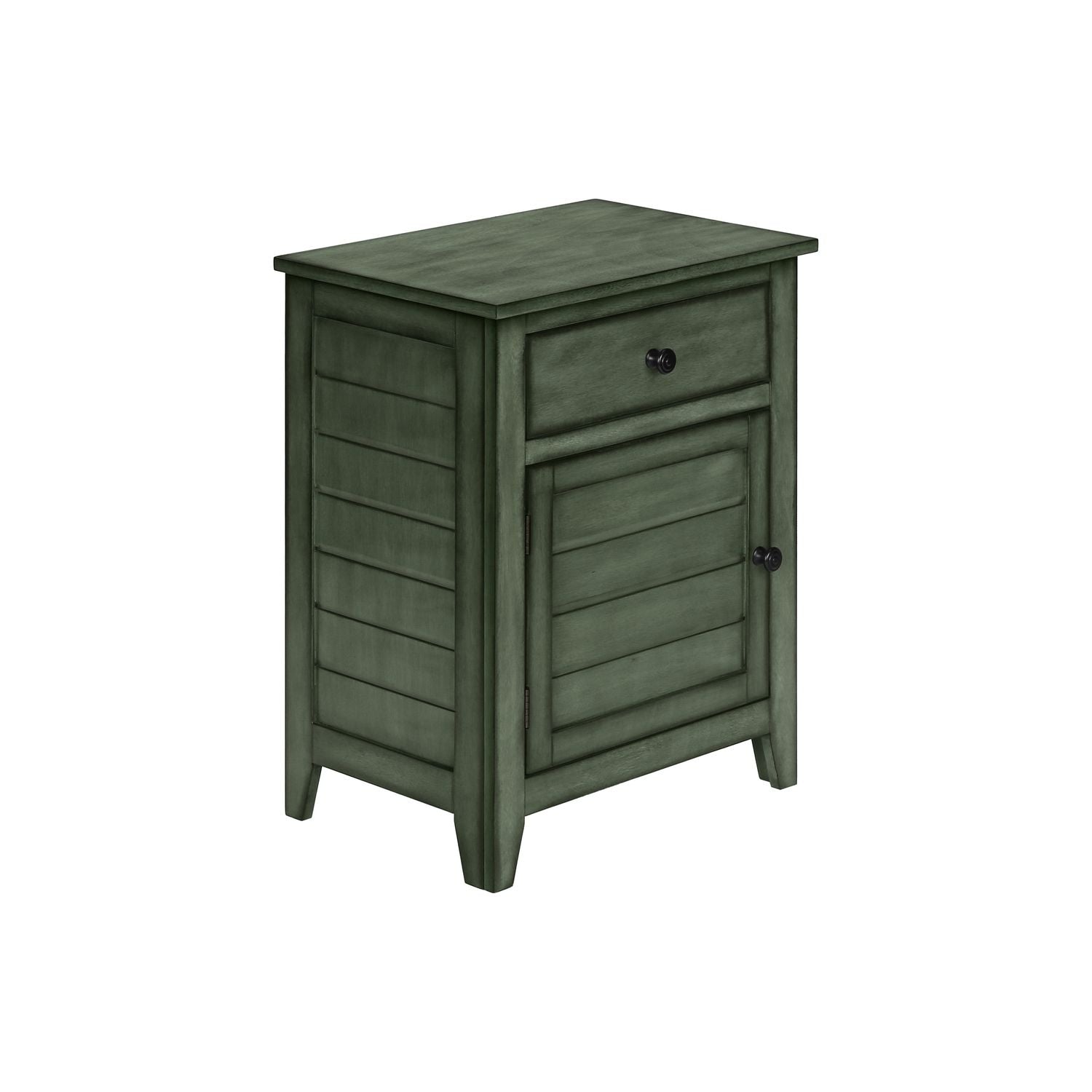 Accent Nightstand, Storage Drawer, Transitional