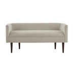 Farrah - Accent Bench With Low Back & Sides - Cream