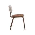 Casson - Boucle 7 Walnut Side Chair (Set of 2) - White / Walnut
