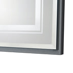 LED Bathroom Beveled Mirror, 3000 - 6000K Gradient Front And Backlit LED Mirror For Bathroom, 3 Colors Dimmable, Ip54 Enhanced Anti Fog
