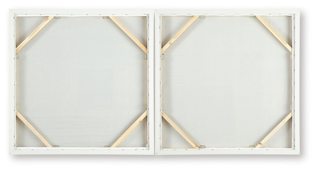 Andorfield - Wall Art Set (Set of 2) - Beige / Black / White