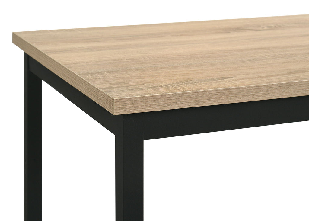 Garza Space Saving Rectangular Dining Table Greige Oak