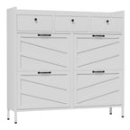 Shoe Cabinet With Flip Drawers