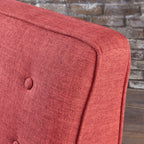 Mid-Century Modern Recliner With Button Tufted Waffle Stitch
