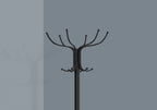Coat Rack, Hall Tree, Free Standing, 12 Hooks, Entryway, 70"H, Umbrella Holder, Contemporary & Modern