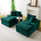 Double Chaise Lounge With Full Compressed Sponge