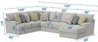 Stockbridge - Sectional With Comfort Coil Seating And 9 Accent Pillows Included