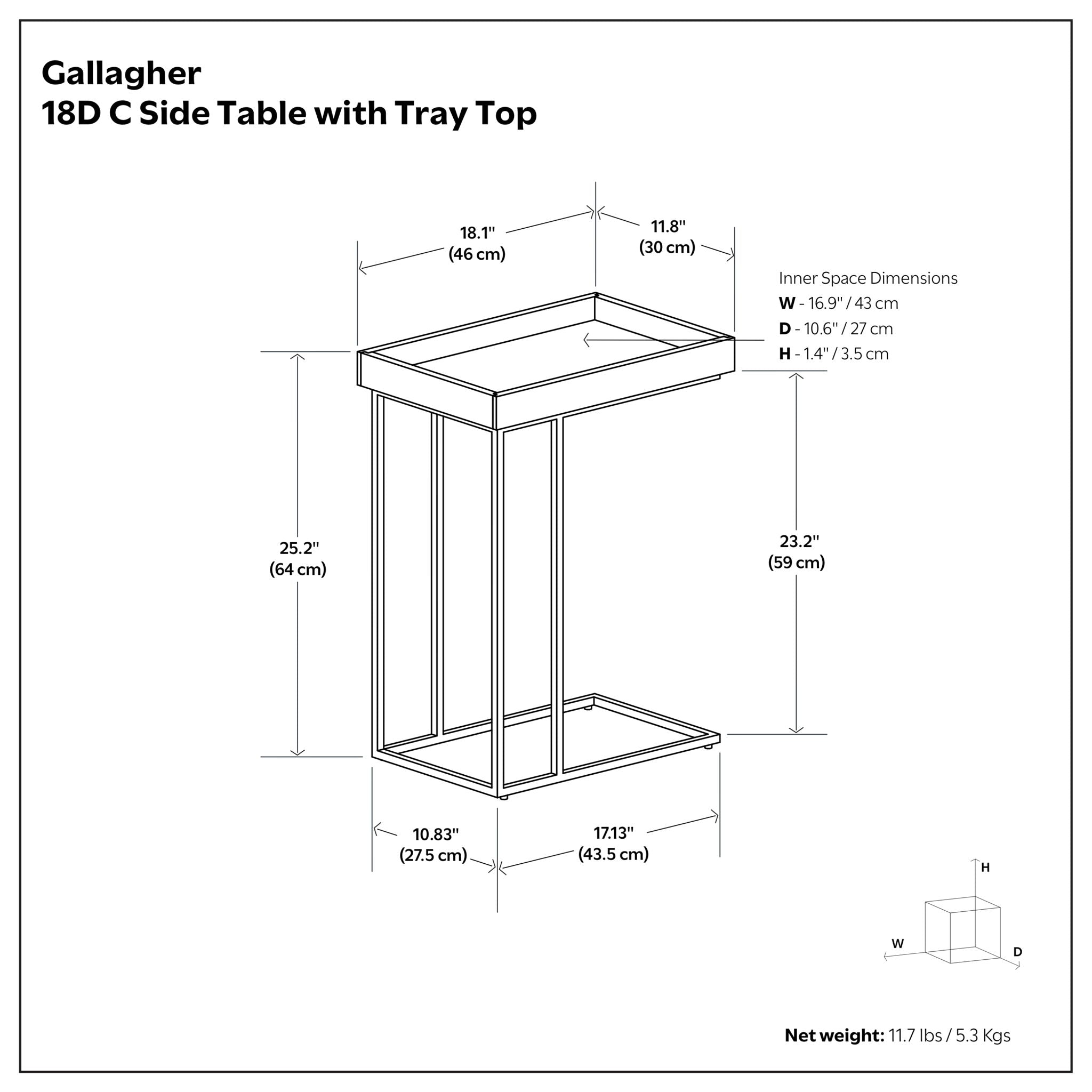 Gallagher - Handcrafted C Side Table