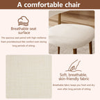 Upholstered Dining Chairs For Dining Room (Set of 2) - Beige