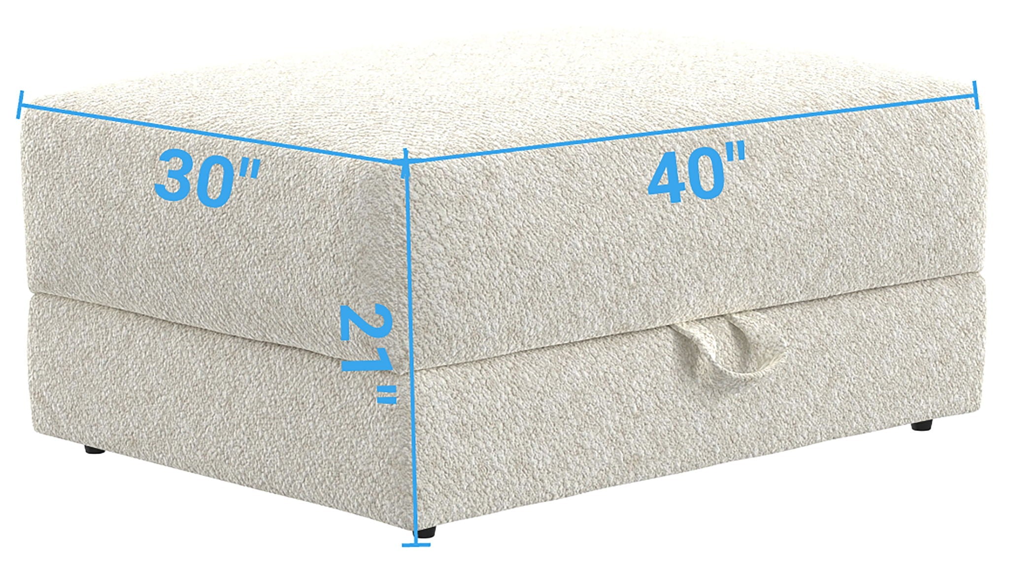 Jazzy - Storage Ottoman - Bone