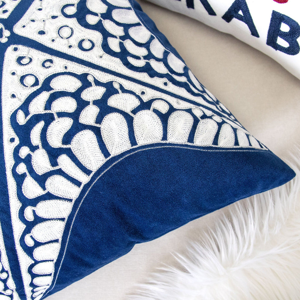 Seastar Starfish Pillow With Hidden Zipper (Set of 2) - Indigo