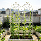 Metal Garden Rustproof Trellis For Climbing Plants Outdoor Flower Support
