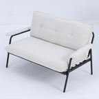 Modern Metal Frame Sofa With Sponge Filling For Compact Spaces And Versatile Use