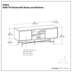 Fallon - TV Media Stand - Natural