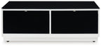 Gardoni - Rectangular Cocktail Table - White / Black