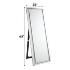 Nysa - Floor Mirror - Mirrored & Faux Crystals