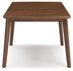 Lyncott - Rectangular Dining Room Butterfly Extension Table - Brown
