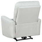 Dove Upholstered Power Recliner Chair With Smooth Power Recline And USB Charging - Gray