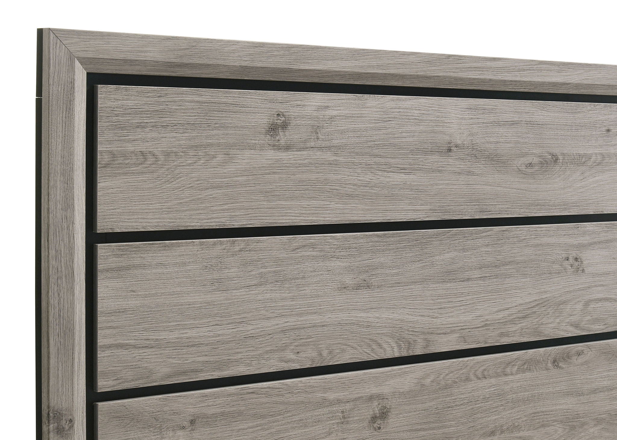 Valen Wood Full Panel Bed Light Taupe
