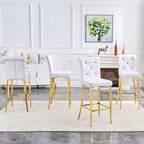 Bar Chairs With Crystal Clasp Design (Set of 2)