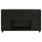 Lorient 8-drawer LED Bedroom Flame Box Dresser Black