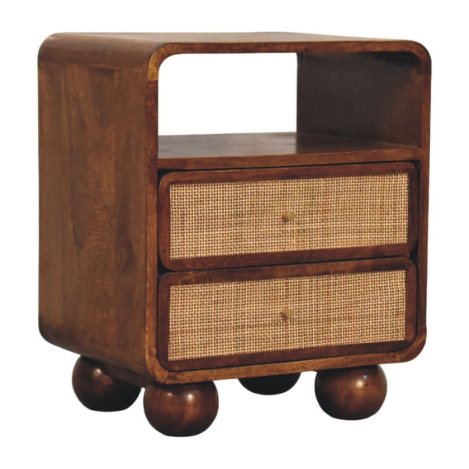 Larissa - 2 Drawer Nightstand - Brown