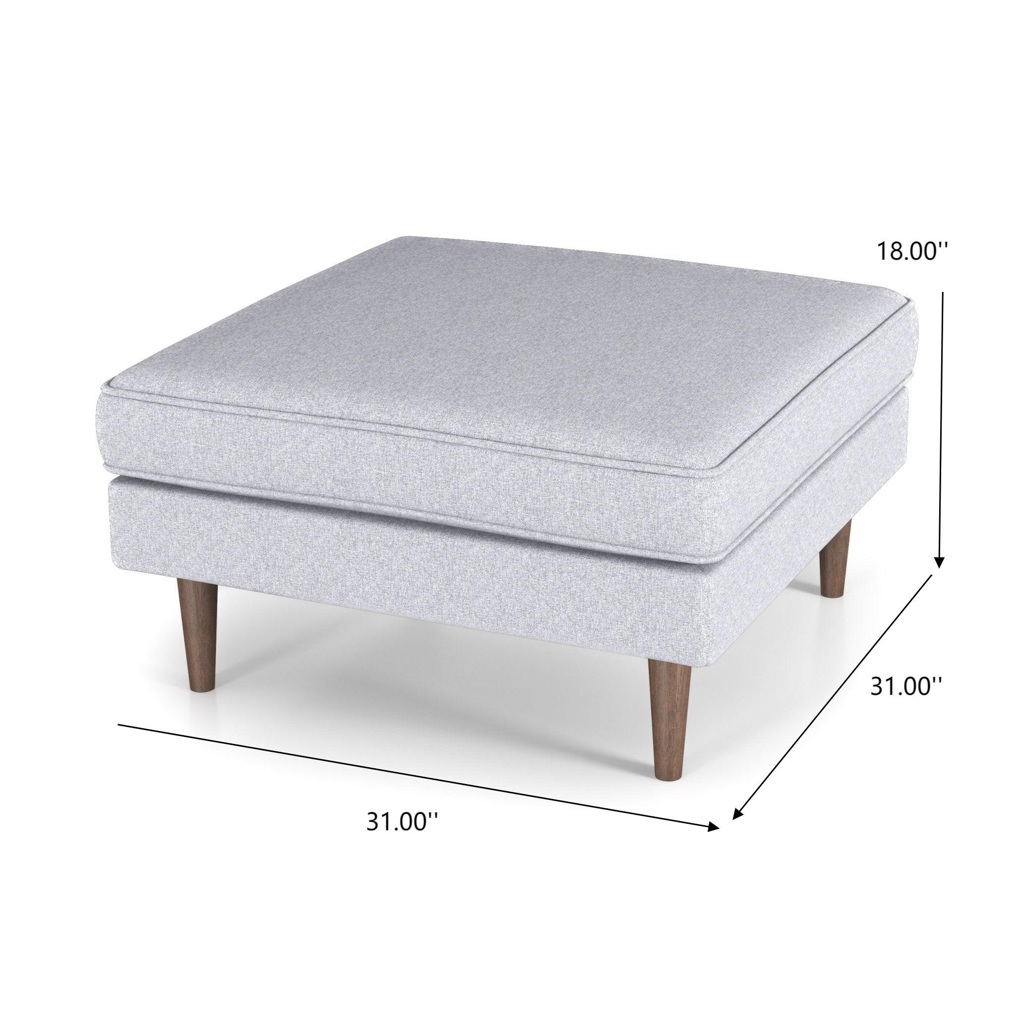 Amber - Square Upholstered Ottoman