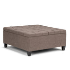 Harrison - Coffee Table Storage Ottoman - Tanners Brown