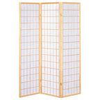 Carrie 3-Panel Room Divider Folding Shoji Screen Natural