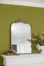 Arch Mirror, Baroque Inspired Wall Decor For Bathroom, Bedroom, Living Room