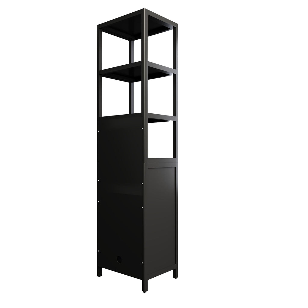 Storage Cabinet With Tall Tower, Multifunctional For Bathroom