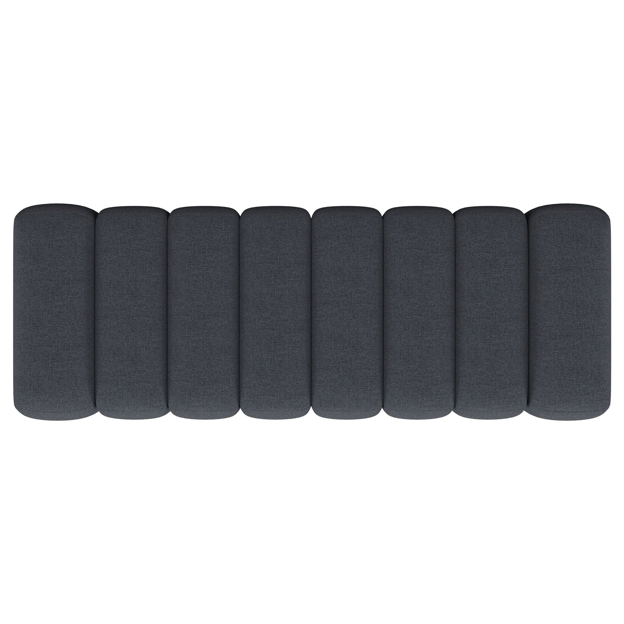 Summer Fabric Upholstered Tufted Accent Bench Charcoal