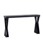 Console Table With Crossed Legs For Hallway - Black