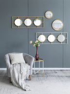 3 Mirror Piece Wall Mirror InRectangular Frame, Home Wall Decor For Bedroom Living Room
