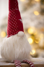 Christmas Gnomes Decorations, Christmas Table Home Ornaments For Holiday Party Gifts (Set of 2) - White / Red