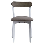 Fidelity - 5 Piece Dining Set - White & Gray