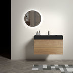 Alice - Bathroom Vanity With Sink, Large Storage, Wall Mounted