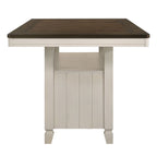 Tasnim - Counter Dining Table - Oak & Antique White