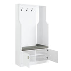 Buck II - Hall Tree - White High Gloss