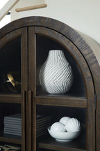 Benhall - Accent Cabinet - Dark Brown