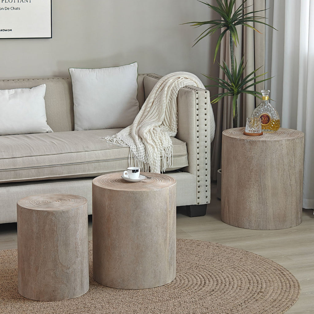 Cylinder Nesting Tables (Set of 3)
