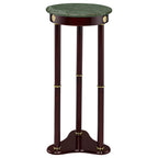 Edie Round Marble Top Plant Stand Merlot