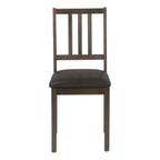 Dining Chair, Side, Upholstered For Dining Room, Transitional (Set of 2) - Brown