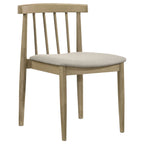 Cullen Dining Side Chair Upholstered Seat Natural Oak (Set of 2)