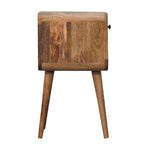 Mini Chestnut Curve Lower Bedside Nifhtstand