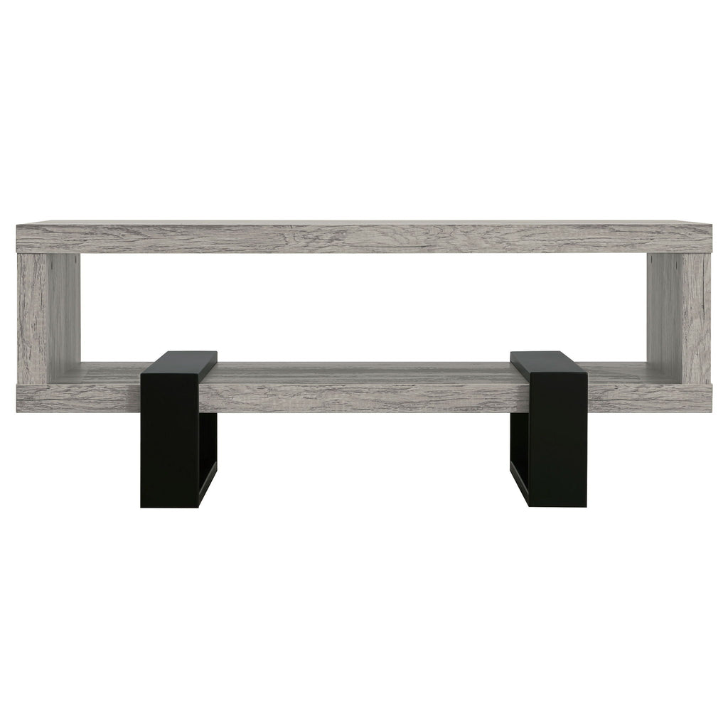 Dinard Engineered Wood Cocktail Coffee Table Grey Driftwood
